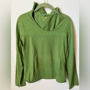 Lole long sleeve hoodie yoga shirt XL vintage